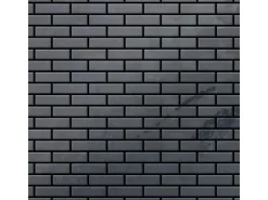 ALLOY Mosaik Fliese Massiv Metall Rohstahl Gewalzt Grau 1,6mm Stark Pk-rs 1 Paket mit 10 Matten 0,88 m2 Grau