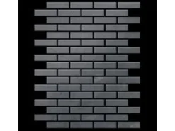 ALLOY Mosaik Fliese Massiv Metall Rohstahl Gewalzt Grau 1,6mm Stark Pk-rs 1 Paket mit 10 Matten 0,88 m2 Grau