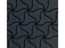 ALLOY Mosaik Fliese Massiv Metall Rohstahl Gewalzt Grau 1,6mm Stark Ninja-rs 1 Paket mit 10 Matten 0,67 m2 Grau