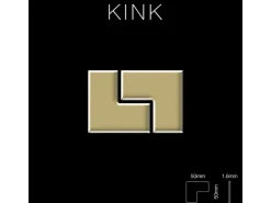 ALLOY Mosaik Fliese Massiv Metall Messing Gewalzt Gold 1,6mm Stark Kink-bm 1 Paket mit 10 Matten 0,93 m2 Gold