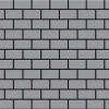 ALLOY Mosaik Fliese Massiv Metall Edelstahl Matt Grau 1,6mm Stark House-s-s-ma 1 Paket mit 10 Matten 0,98 m2 Grau