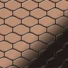 ALLOY Mosaik Fliese Massiv Metall Titan Hochglänzend Kupfer 1,6mm Stark Karma-ti-am 1 Paket mit 10 Matten 0,86 m2 Kupfer