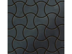 ALLOY Mosaik Fliese Massiv Metall Rohstahl Gewalzt Grau 1,6mm Stark Infinit-rs 1 Paket mit 10 Matten 0,91 m2 Grau