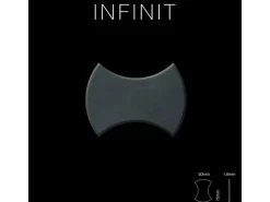 ALLOY Mosaik Fliese Massiv Metall Rohstahl Gewalzt Grau 1,6mm Stark Infinit-rs 1 Paket mit 10 Matten 0,91 m2 Grau