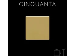 ALLOY Mosaik Fliese Massiv Metall Messing Gewalzt Gold 1,6mm Stark Cinquanta-bm 1 Paket mit 10 Matten 0,94 m2 Gold