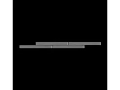 ALLOY Mosaik Fliese Massiv Metall Edelstahl Marine Hochglanz Grau 1,6mm Avenue-s-s-mm 1 Paket mit 10 Matten 0,74 m2 Grau