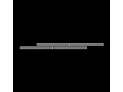 ALLOY Mosaik Fliese Massiv Metall Edelstahl Marine Hochglanz Grau 1,6mm Avenue-s-s-mm 1 Paket mit 10 Matten 0,74 m2 Grau