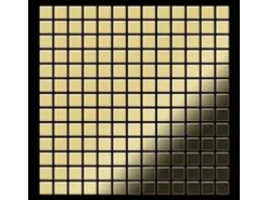 ALLOY Mosaik Fliese Massiv Metall Messing Gewalzt Gold 1,6mm Stark Mosaic-bm 1 Paket mit 10 Matten 1,04 m2 Gold