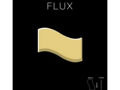 ALLOY Mosaik Fliese Massiv Metall Messing Gewalzt Gold 1,6mm Stark Flux-bm 1 Paket mit 10 Matten 0,86 m2 Gold