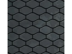 ALLOY Mosaik Fliese Massiv Metall Rohstahl Gewalzt Grau 1,6mm Stark Karma-rs 1 Paket mit 10 Matten 0,86 m2 Grau