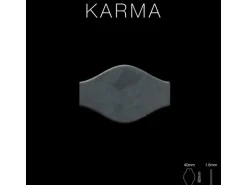 ALLOY Mosaik Fliese Massiv Metall Rohstahl Gewalzt Grau 1,6mm Stark Karma-rs 1 Paket mit 10 Matten 0,86 m2 Grau