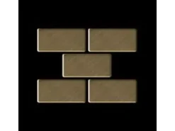 ALLOY Mosaik Fliese Massiv Metall Titan Gebürstet Gold 1,6mm Stark House-ti-gb 1 Paket mit 10 Matten 0,98 m2 Gold