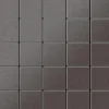 ALLOY Mosaik Fliese Massiv Metall Titan Gebürstet Dunkelgrau 1,6mm Stark Century-ti-sb 1 Paket mit 50 Matten 0,5 m2 Grau