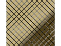 ALLOY Mosaik Fliese Massiv Metall Titan Hochglänzend Gold 1,6mm Stark Diamond-ti-gm 1 Paket mit 10 Matten 0,91 m2 Gold