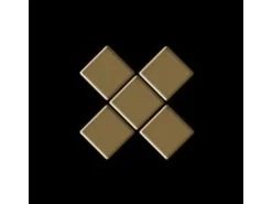 ALLOY Mosaik Fliese Massiv Metall Titan Hochglänzend Gold 1,6mm Stark Diamond-ti-gm 1 Paket mit 10 Matten 0,91 m2 Gold