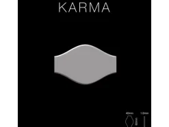 ALLOY Mosaik Fliese Massiv Metall Edelstahl Marine Hochglanz Grau 1,6mm Karma-s-s-mm 1 Paket mit 10 Matten 0,86 m2 Grau