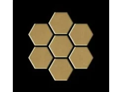 ALLOY Mosaik Fliese Massiv Metall Messing Gewalzt Gold 1,6mm Stark Honey-bm 1 Paket mit 10 Matten 0,92 m2 Gold