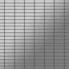 ALLOY Mosaik Fliese Massiv Metall Edelstahl Gebürstet Grau 1,6mm Stark Cabin-s-s-b 1 Paket mit 10 Matten 1,01 m2 Grau