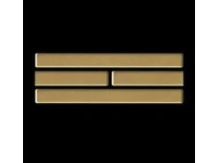 ALLOY Mosaik Fliese Massiv Metall Messing Gewalzt Gold 1,6mm Stark Deedee-bm 1 Paket mit 10 Matten 0,63 m2 Gold