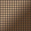 ALLOY Mosaik Fliese Massiv Metall Titan Gebürstet Kupfer 1,6mm Stark Mosaic-ti-ab 1 Paket mit 10 Matten 1,04 m2 Kupfer