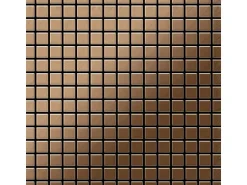 ALLOY Mosaik Fliese Massiv Metall Titan Gebürstet Kupfer 1,6mm Stark Mosaic-ti-ab 1 Paket mit 10 Matten 1,04 m2 Kupfer