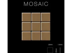 ALLOY Mosaik Fliese Massiv Metall Titan Gebürstet Kupfer 1,6mm Stark Mosaic-ti-ab 1 Paket mit 10 Matten 1,04 m2 Kupfer