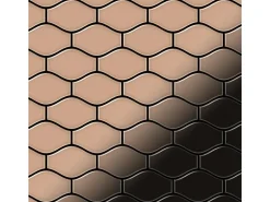 ALLOY Mosaik Fliese Massiv Metall Kupfer Gewalzt Kupfer 1,6mm Stark Karma-cm 1 Paket mit 10 Matten 0,86 m2 Kupfer