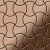 ALLOY Mosaik Fliese Massiv Metall Kupfer Gewalzt Kupfer 1,6mm Stark Infinit-cm 1 Paket mit 10 Matten 0,91 m2 Kupfer
