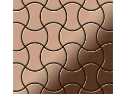ALLOY Mosaik Fliese Massiv Metall Kupfer Gewalzt Kupfer 1,6mm Stark Infinit-cm 1 Paket mit 10 Matten 0,91 m2 Kupfer