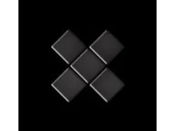 ALLOY Mosaik Fliese Massiv Metall Titan Gebürstet Dunkelgrau 1,6mm Diamond-ti-sb 1 Paket mit 10 Matten 0,91 m2 Grau