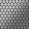 ALLOY Mosaik Fliese Massiv Metall Edelstahl Gebürstet Grau 1,6mm Stark Dollar-s-s-b 1 Paket mit 10 Matten 0,88 m2 Grau