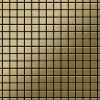 ALLOY Mosaik Fliese Massiv Metall Titan Gebürstet Gold 1,6mm Stark Mosaic-ti-gb 1 Paket mit 10 Matten 1,04 m2 Gold