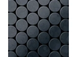 ALLOY Mosaik Fliese Massiv Metall Rohstahl Gewalzt Grau 1,6mm Stark Dome-rs, 1 Paket mit 10 Matten 0,73 m2 Grau