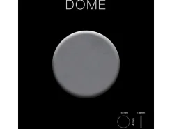 ALLOY Mosaik Fliese Massiv Metall Rohstahl Gewalzt Grau 1,6mm Stark Dome-rs, 1 Paket mit 10 Matten 0,73 m2 Grau