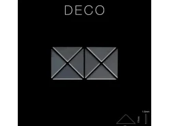 ALLOY Mosaik Fliese Massiv Metall Rohstahl Gewalzt Grau 1,6mm Stark Deco-rs 1 Paket mit 10 Matten 0,92 m2 Grau