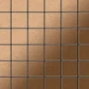 ALLOY Mosaik Fliese Massiv Metall Titan Gebürstet Kupfer 1,6mm Stark Cinquanta-ti-ab 1 Paket mit 10 Matten 0,94 m2 Kupfer
