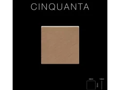 ALLOY Mosaik Fliese Massiv Metall Titan Gebürstet Kupfer 1,6mm Stark Cinquanta-ti-ab 1 Paket mit 10 Matten 0,94 m2 Kupfer