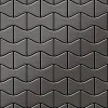 ALLOY Mosaik Fliese Massiv Metall Titan Gebürstet Dunkelgrau 1,6mm Stark Kismet-ti-sb, 1 Paket mit 10 Matten 0,86 m2 Grau