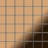 ALLOY Mosaik Fliese Massiv Metall Titan Hochglanz Kupfer 1,6mm Cinquanta-ti-am 1 Paket mit 10 Matten 0,94 m2 Kupfer