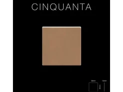 ALLOY Mosaik Fliese Massiv Metall Titan Hochglanz Kupfer 1,6mm Cinquanta-ti-am 1 Paket mit 10 Matten 0,94 m2 Kupfer