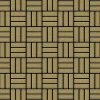 ALLOY Mosaik Fliese Massiv Metall Titan Gebürstet Gold 1,6mm Stark Basketweave-ti-gb 1 Paket mit 10 Matten 0,82 m2 Gold