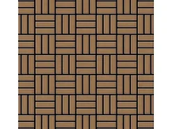ALLOY Mosaik Fliese Massiv Metall Titan Gebürstet Kupfer 1,6mm Basketweave-ti-ab 1 Paket mit 10 Matten 0,82 m2 Kupfer