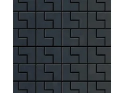 ALLOY Mosaik Fliese Massiv Metall Rohstahl Gewalzt Grau 1,6mm Stark Kink-rs 1 Paket mit 10 Matten 0,93 m2 Grau