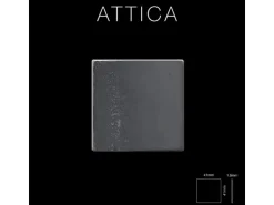 ALLOY Mosaik Fliese Massiv Metall Rohstahl Gewalzt Grau 1,6mm Stark Attica-rs 1 Paket mit 10 Matten 0,85 m2 Grau