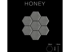 ALLOY Mosaik Fliese Massiv Metall Edelstahl Gebürstet Grau 1,6mm Stark Honey-s-s-b 1 Paket mit 10 Matten 0,92 m2 Grau