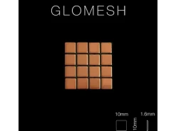 ALLOY Mosaik Fliese Massiv Metall Kupfer Gewalzt Kupfer 1,6mm Stark Glomesh-cm 1 Paket mit 10 Matten 1,07 m2 Kupfer