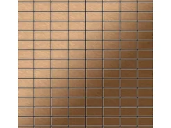 ALLOY Mosaik Fliese Massiv Metall Titan Gebürstet Kupfer 1,6mm Stark Bauhaus-ti-ab 1 Paket mit 10 Matten 1,05 m2 Kupfer