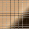 ALLOY Mosaik Fliese Massiv Metall Titan Hochglanz Kupfer 1,6mm Bauhaus-ti-am 1 Paket mit 10 Matten 1,05 m2 Kupfer