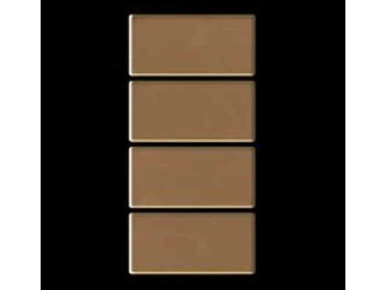 ALLOY Mosaik Fliese Massiv Metall Titan Hochglanz Kupfer 1,6mm Bauhaus-ti-am 1 Paket mit 10 Matten 1,05 m2 Kupfer