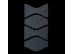 ALLOY Mosaik Fliese Massiv Metall Rohstahl Gewalzt Grau 1,6mm Kismet & Karma-rs 1 Paket mit 10 Matten 0,86 m2 Grau